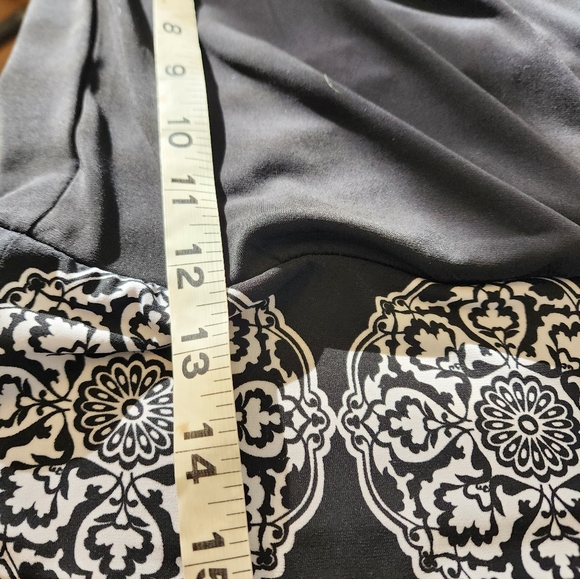 WHBM Black Monochrome Patterned Women's Stretch Tube Top Size S - Picture 6 of 7